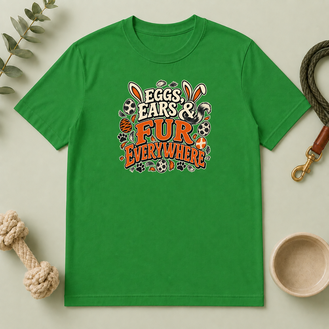 Eggs, Ears & Fur Everywhere Easter Tee