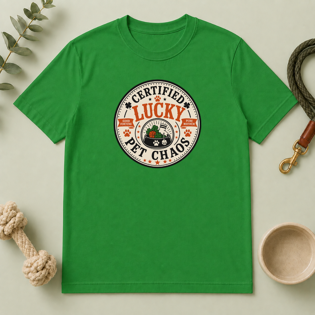 Certified Lucky Pet Chaos St. Patrick’s Day T-Shirt