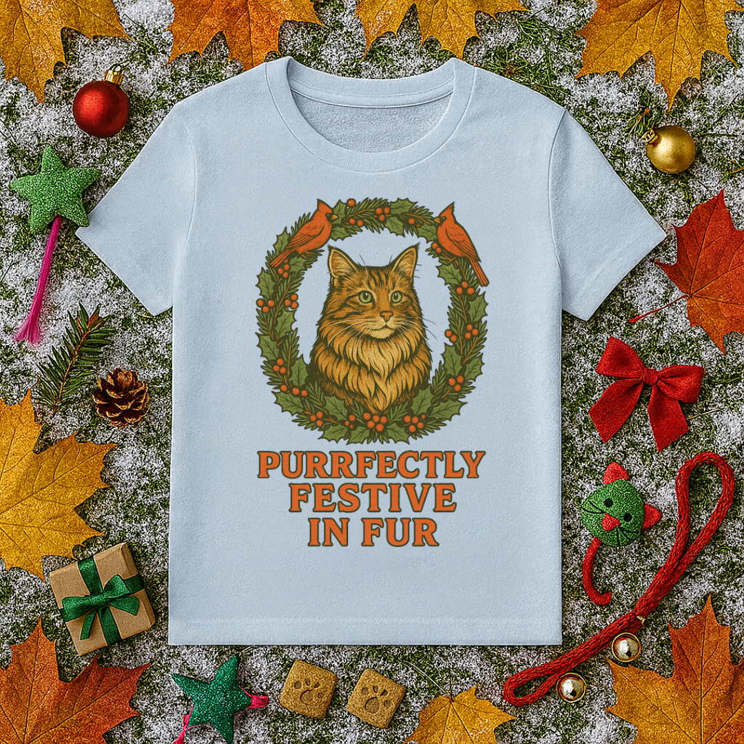 Purrfectly Festive In Fur