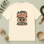 Love Is a Full Food Bowl and Three Jealous Pets Valentine T-Shirt