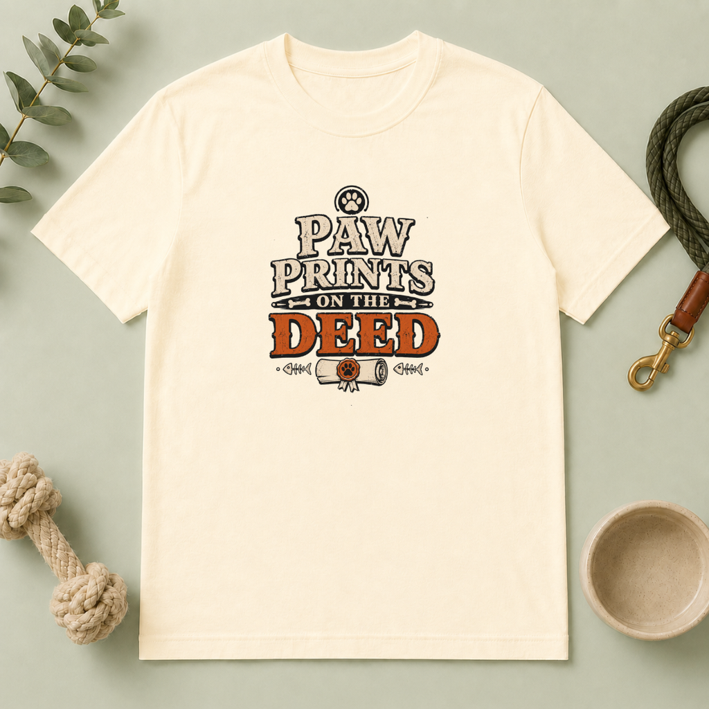 Paw Prints on the Deed - Multi-Pet Lovers Tee