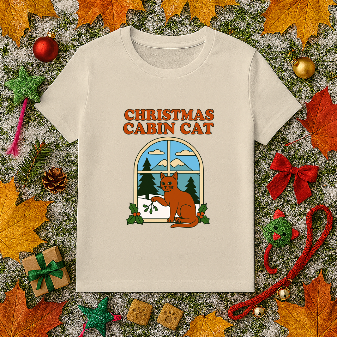 Christmas Cabin Cat