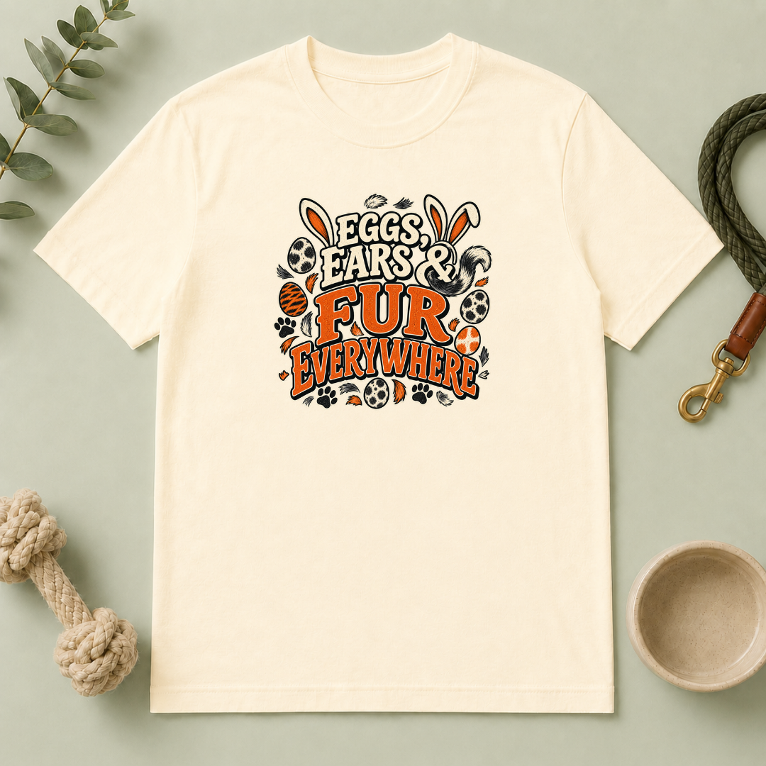 Eggs, Ears & Fur Everywhere Easter Tee