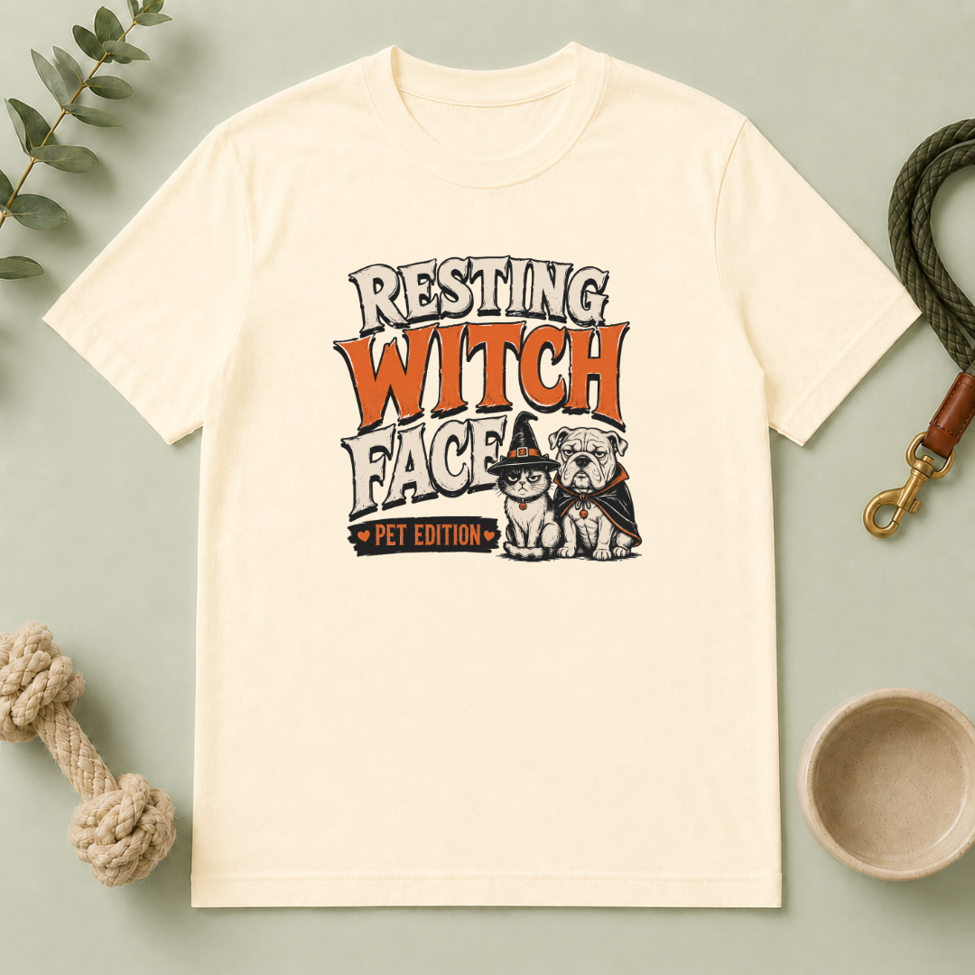 Resting Witch Face ƒ?? Pet Edition Halloween T-Shirt
