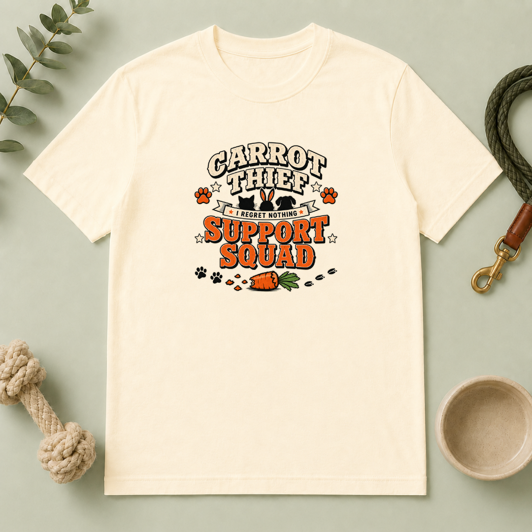 Carrot Thief Support Squad Multi-Pet Easter T-Shirt