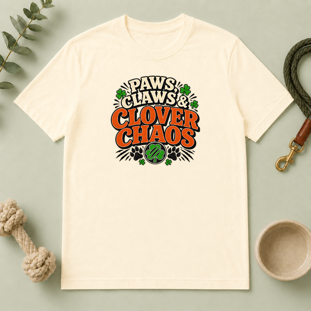 Paws, Claws & Clover Chaos St. Patrick’s Day T-Shirt