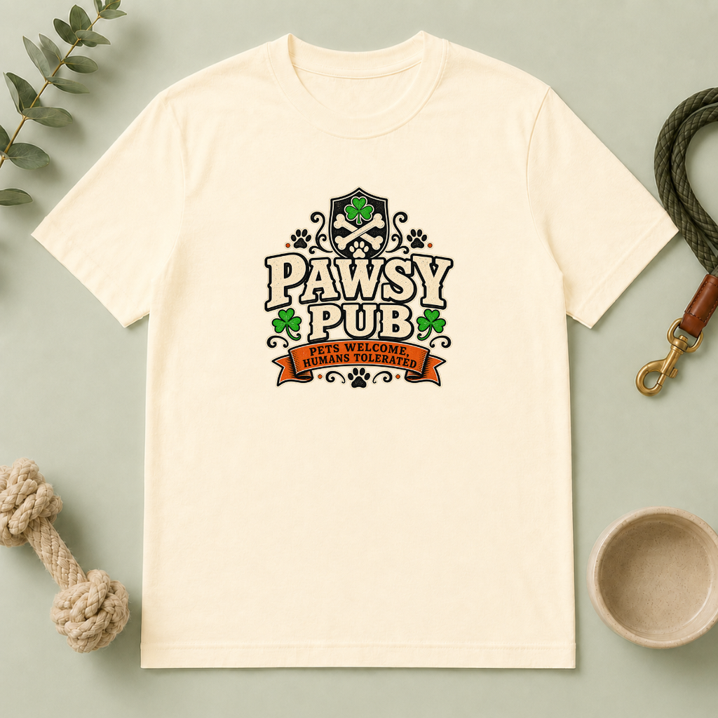 Pawsy Pub Pets Welcome St. Patrick’s Day T-Shirt