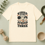 Kissed by One Judged by Three Valentine Pet T-Shirt