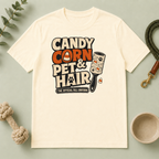 Candy Corn & Pet Hair Halloween T-Shirt