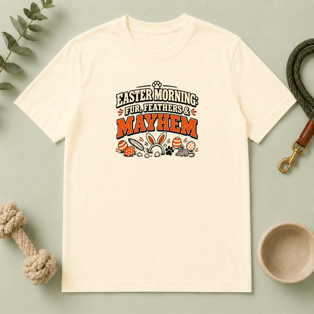 Easter Morning: Fur, Feathers & Mayhem Tee