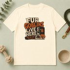 Fur Goblins Live Here Halloween Pet T-Shirt