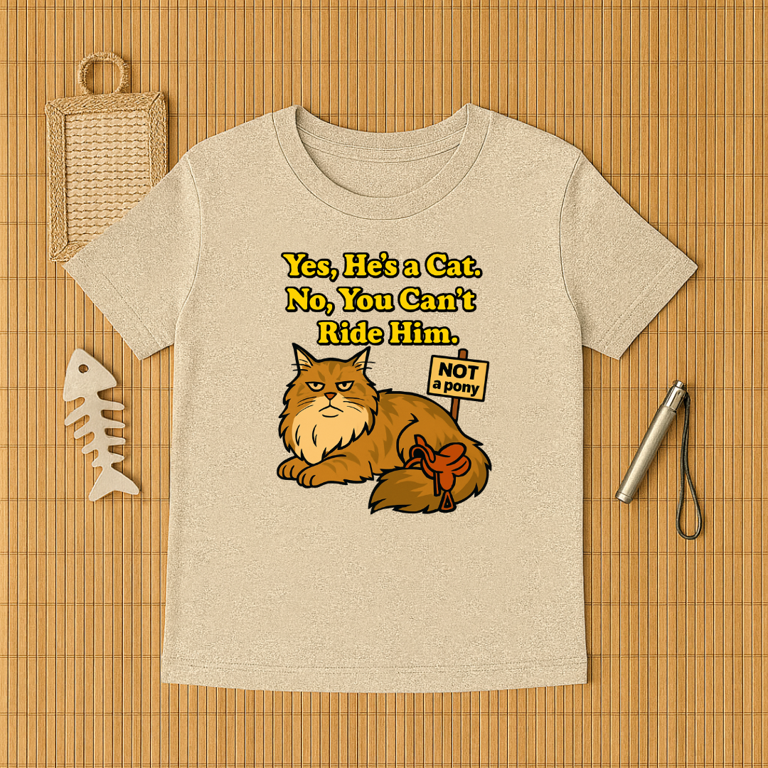 Yes, He's A Cat. No, You Can't Ride Him.