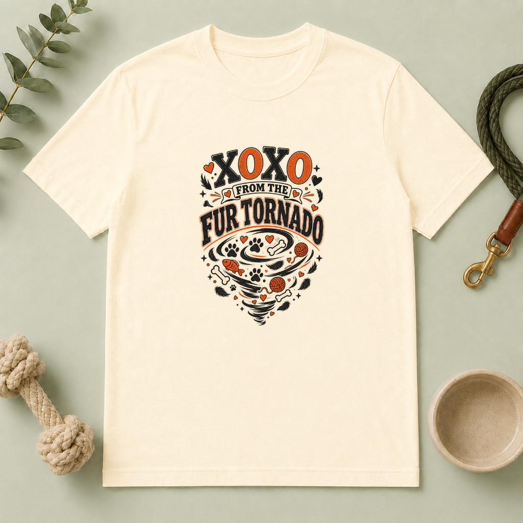 XOXO From the Fur Tornado Valentine Pet T-Shirt