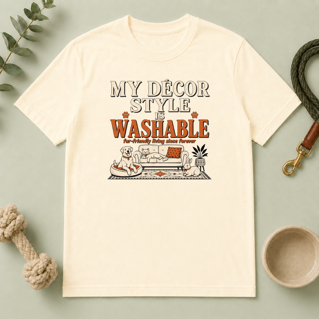 My Decor Style Is Washable Multi-Pet Lifestyle T-Shirt