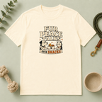 Fur Peace Talks Over Snacks – Dog & Cat Rivalry T-Shirt