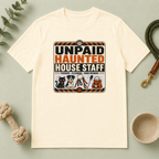 Unpaid Haunted House Staff Halloween Pet T-Shirt