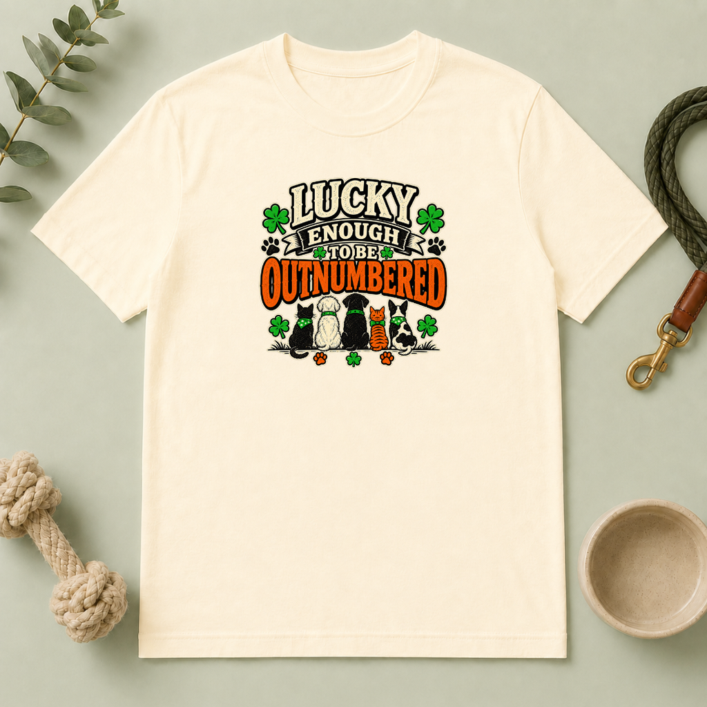 Lucky Enough to Be Outnumbered St. Patrick’s Day T-Shirt