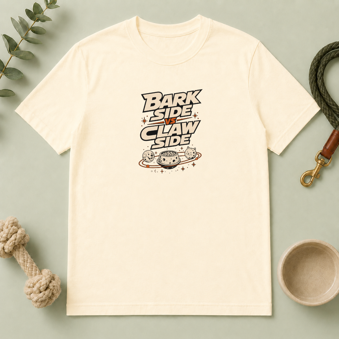 Bark Side vs Claw Side — Funny Pet Lover Tee