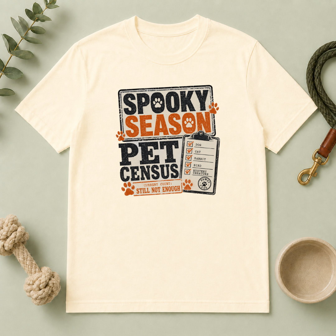 Spooky Season Pet Census Halloween T-Shirt