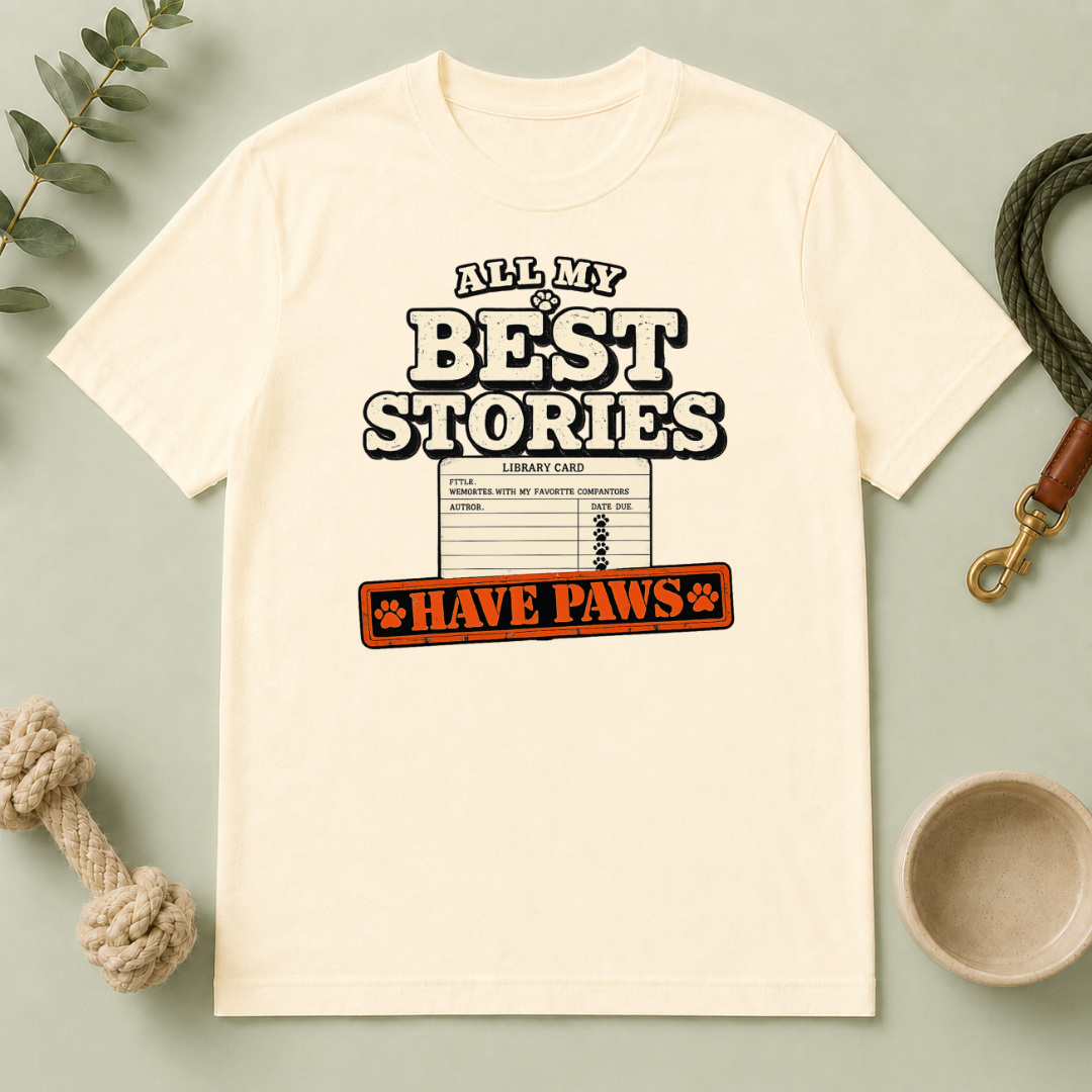 All My Best Stories Have Paws Tee