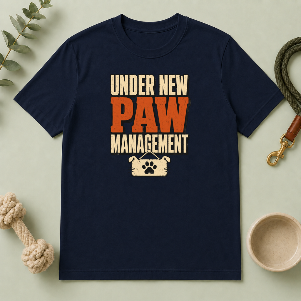 Under New Paw Management — Funny Pet Owner Tee