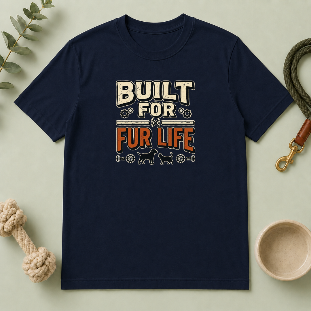 Built for Fur Life T-Shirt | Pet Lover Graphic Tee