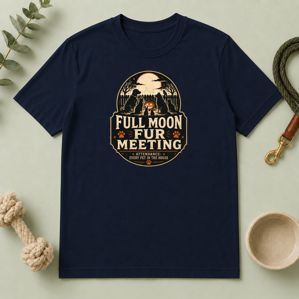 Full Moon Fur Meeting Halloween Pet T-Shirt