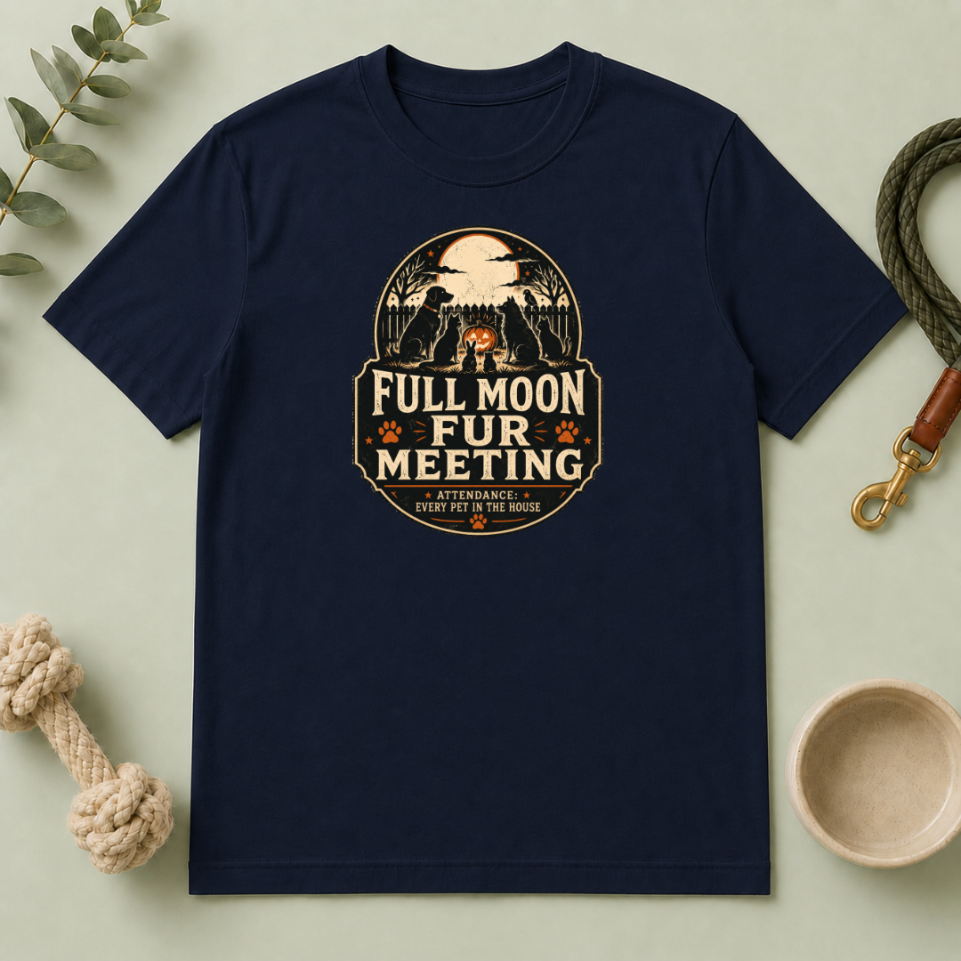 Full Moon Fur Meeting Halloween Pet T-Shirt