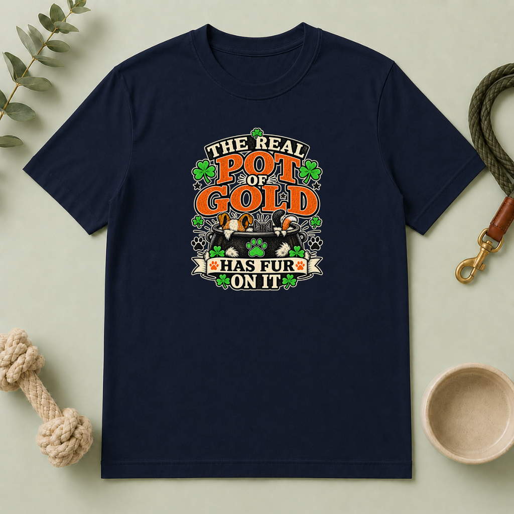 The Real Pot of Gold Has Fur on It St. Patrick’s Day T-Shirt