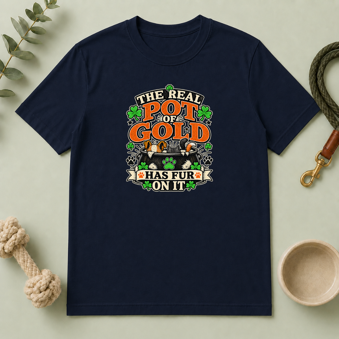 The Real Pot of Gold Has Fur on It St. Patrick’s Day T-Shirt