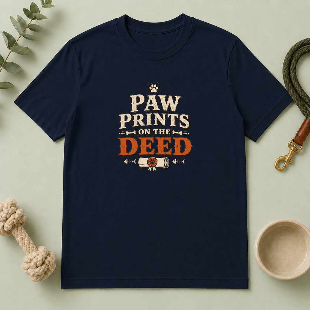 Paw Prints on the Deed - Multi-Pet Lovers Tee