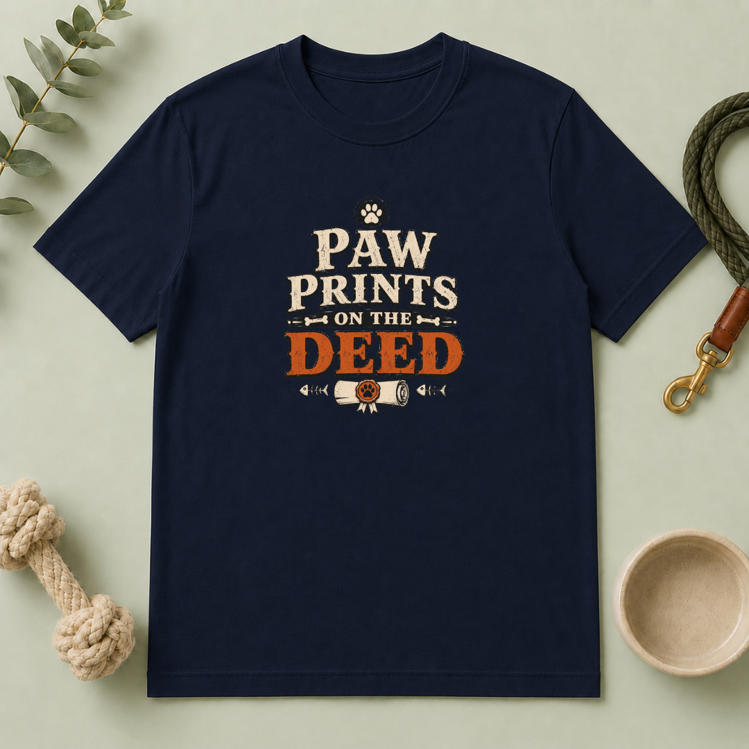 Paw Prints on the Deed - Multi-Pet Lovers Tee