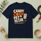 Candy Corn & Pet Hair Halloween T-Shirt