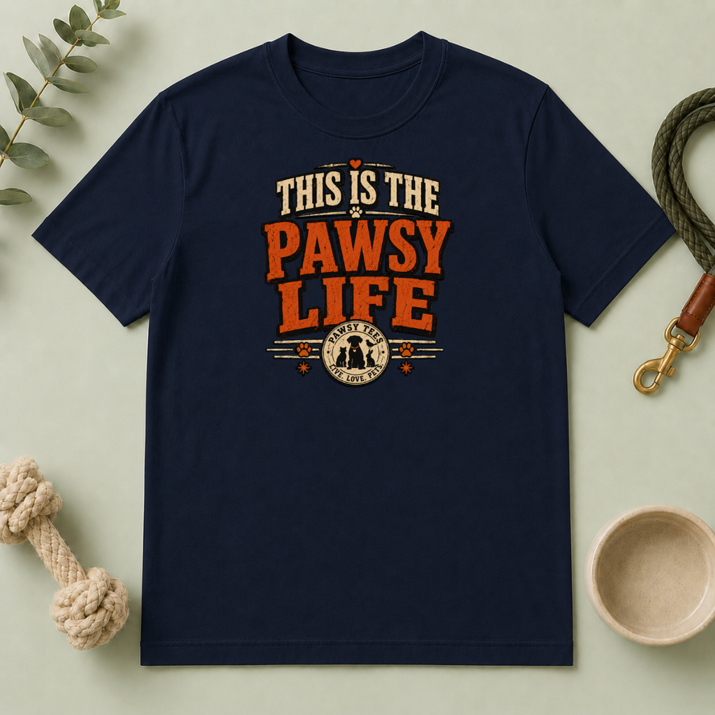 This Is The Pawsy Life T-Shirt — Funny Pet Lover Tee