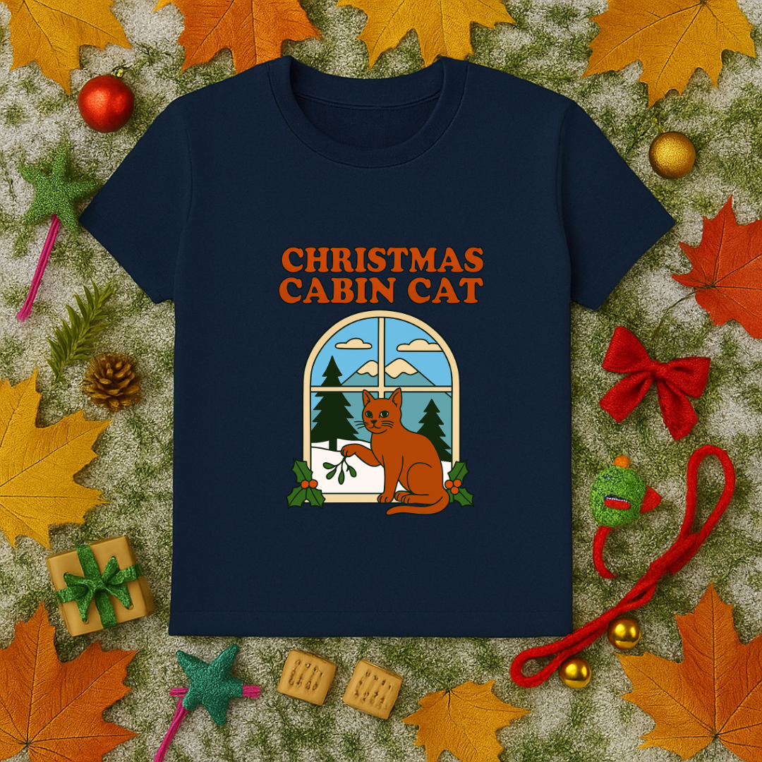 Christmas Cabin Cat