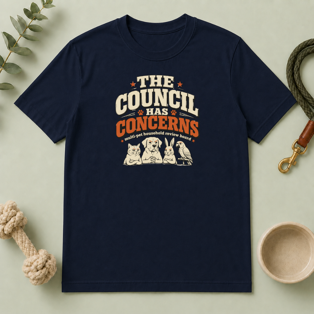 "The Council Has Concerns" Retro Pet Graphic Tee