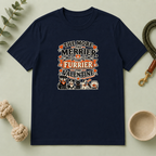 The More the Merrier the Furrier Valentine Pet T-Shirt