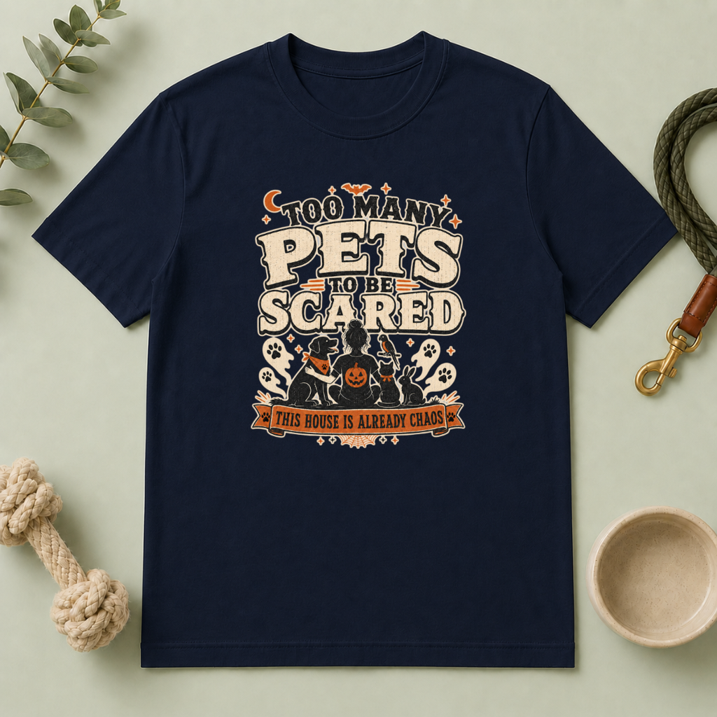 Too Many Pets to Be Scared Halloween T-Shirt