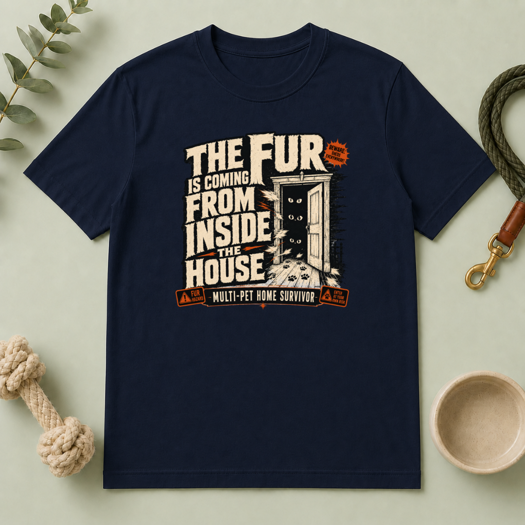The Fur Is Coming From Inside the House Halloween T-Shirt