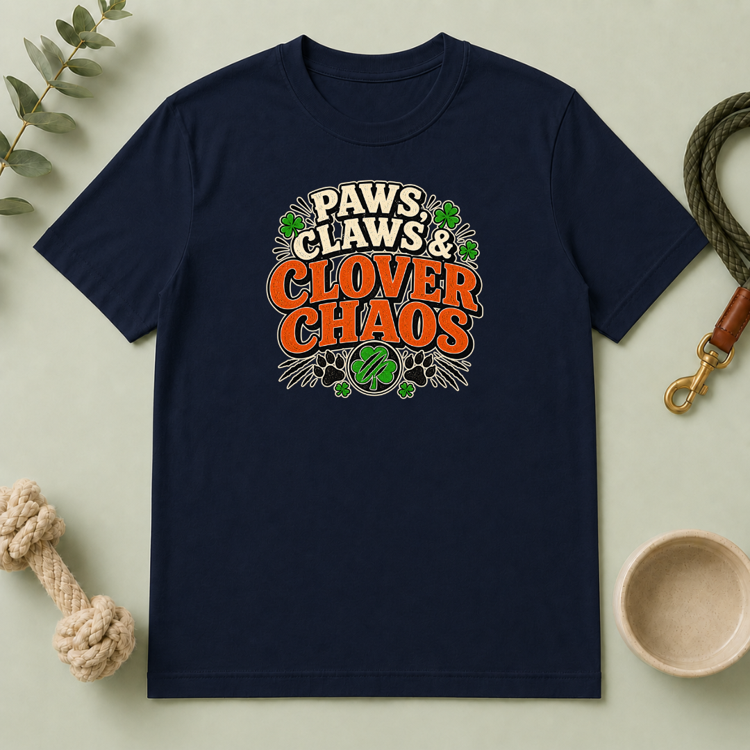 Paws, Claws & Clover Chaos St. Patrick’s Day T-Shirt