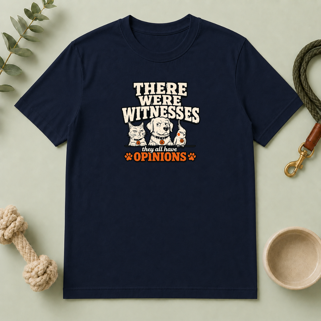 "There Were Witnesses" Cute Pet Graphic Tee