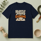 "Silently Judged by Everyone" Retro Graphic Tee (Cute Pets)