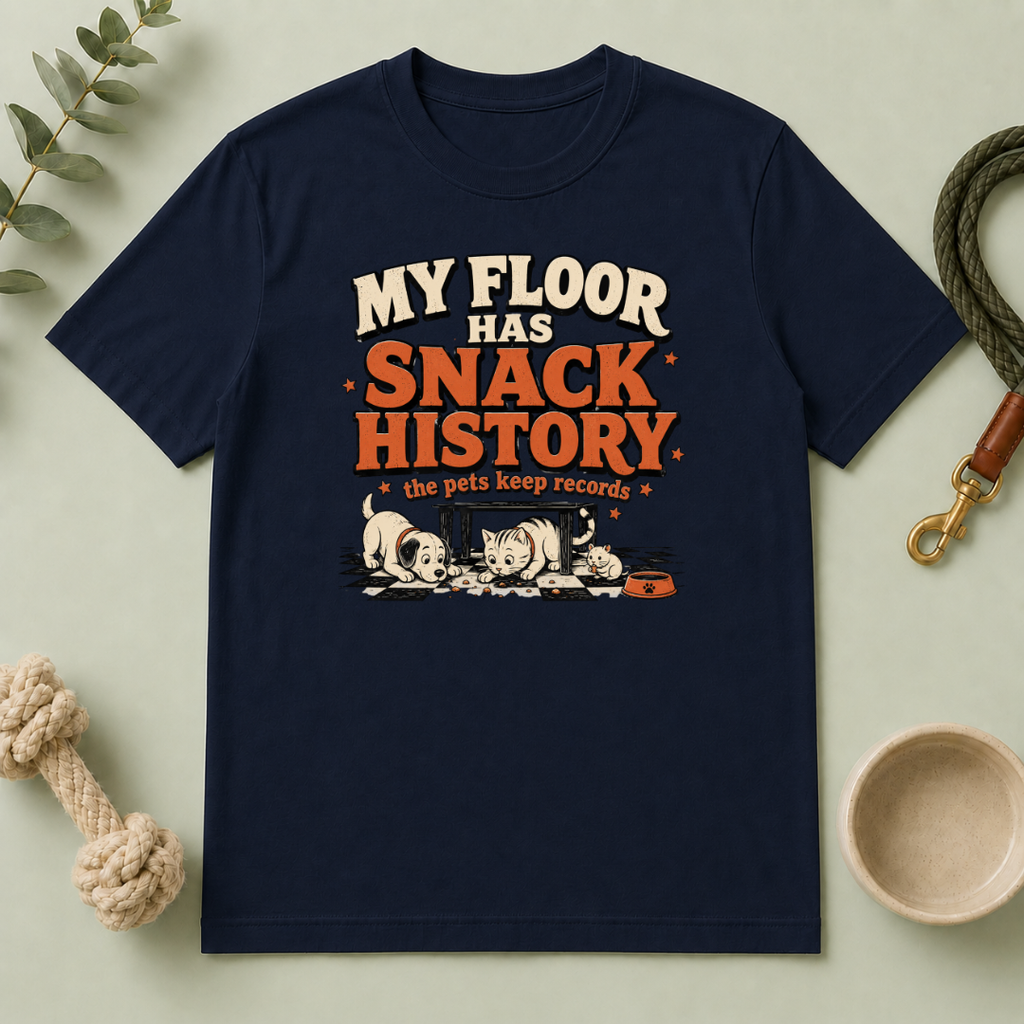 My Floor Has Snack History Multi-Pet Lifestyle T-Shirt