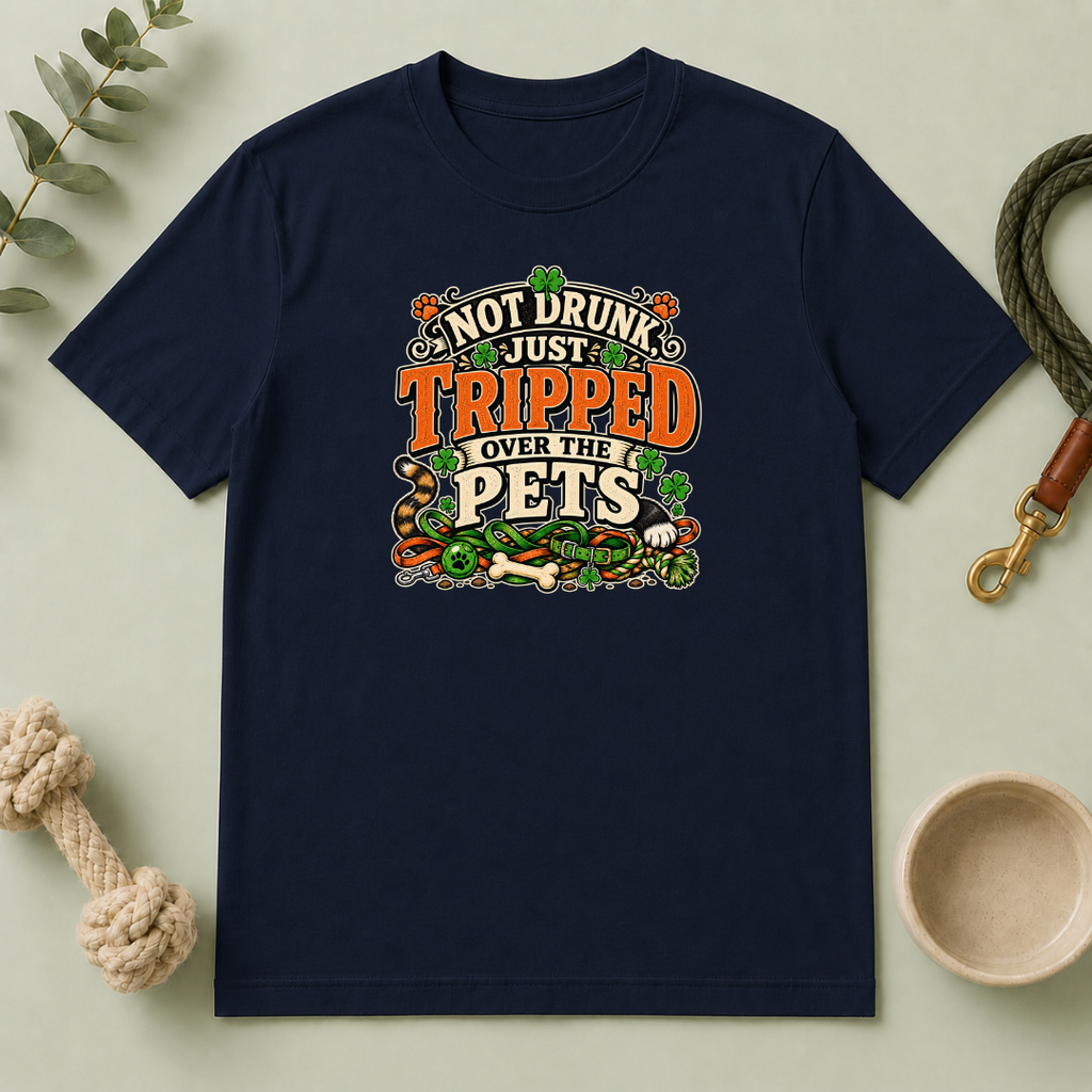 Not Drunk, Just Tripped Over the Pets St. Patrick’s Day T-Shirt