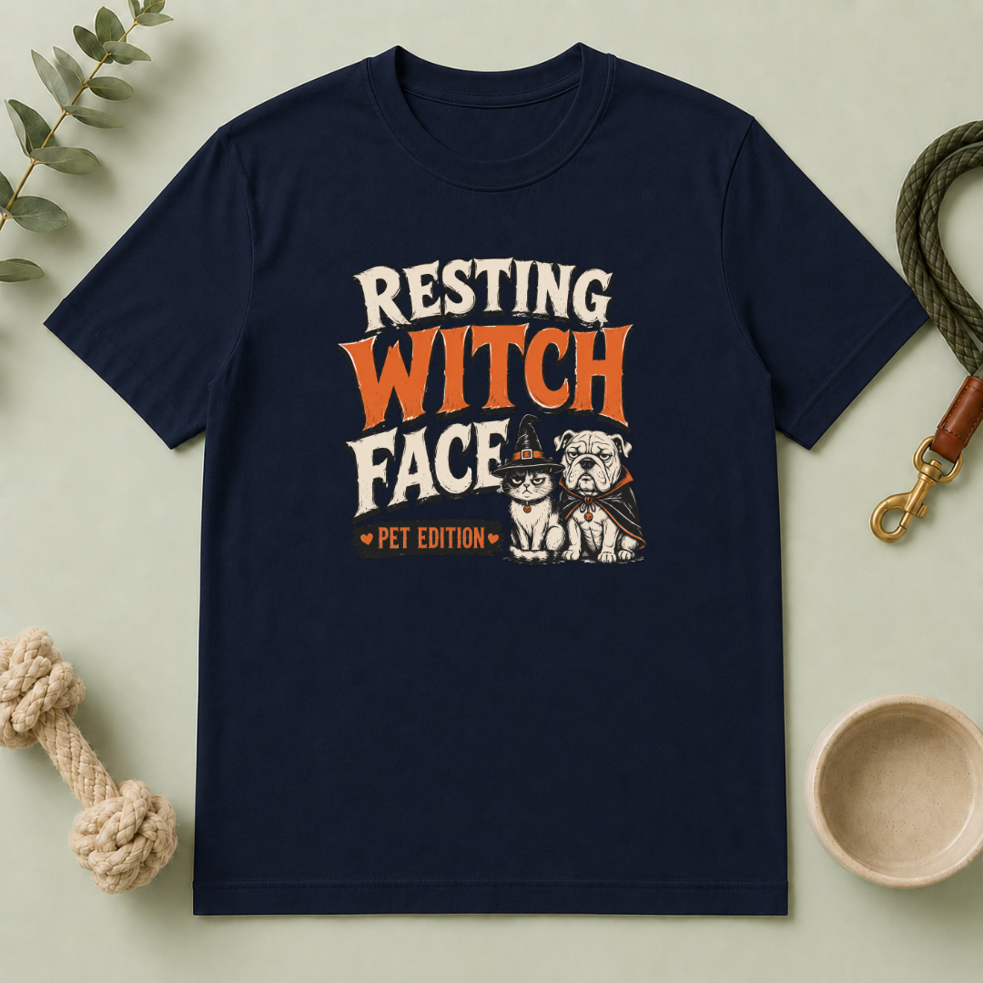Resting Witch Face ƒ?? Pet Edition Halloween T-Shirt