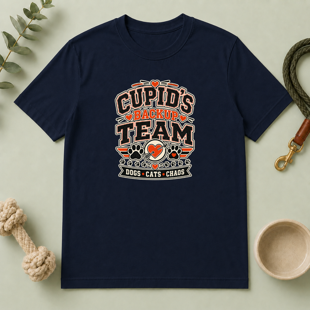 Cupid’s Backup Team Valentine Pet Lover T-Shirt