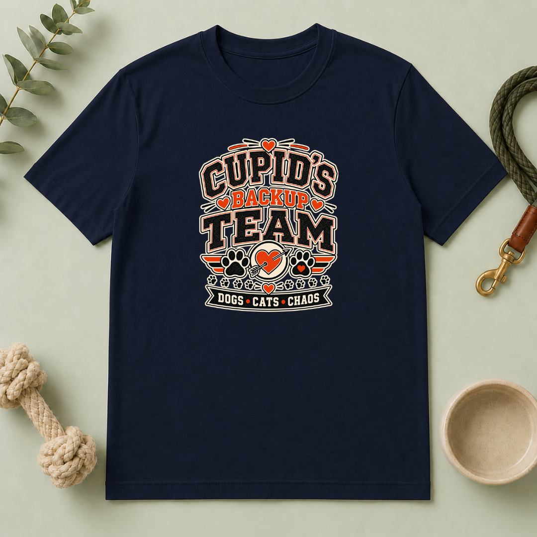 Cupid’s Backup Team Valentine Pet Lover T-Shirt