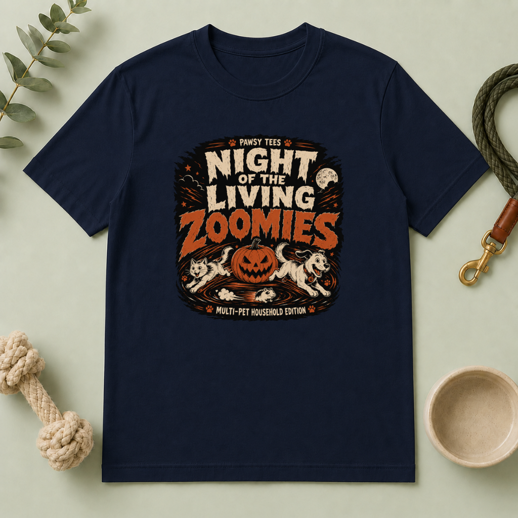 Night of the Living Zoomies Halloween Pet T-Shirt