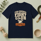 Fur-Covered Fight Club – Dog & Cat Rivalry T-Shirt