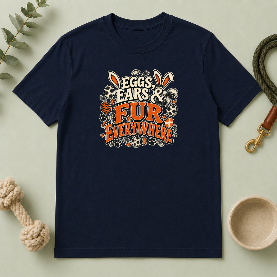 Eggs, Ears & Fur Everywhere Easter Tee